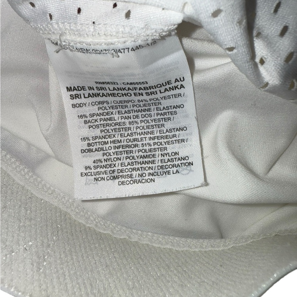 Nike Pro HyperCool White Mesh Long Sleeve Crop Top Size Small - Picture 7 of 7